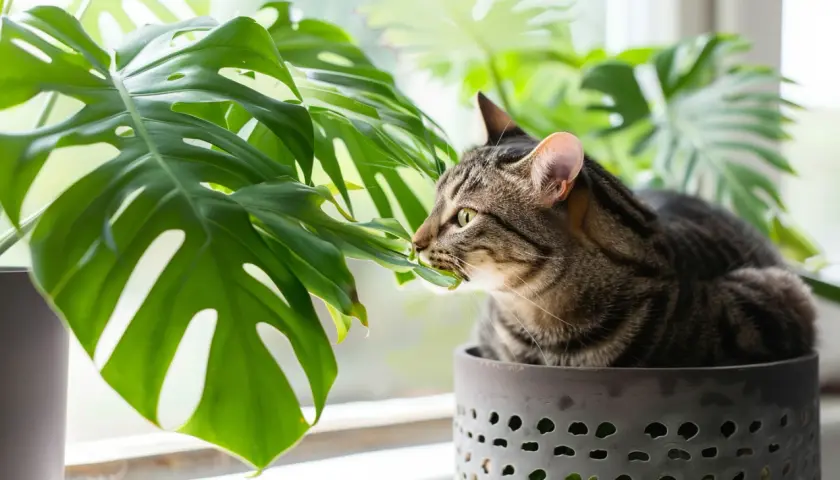Monstera: Jakie zagrożenia niesie dla kotów i inych zwierzat?